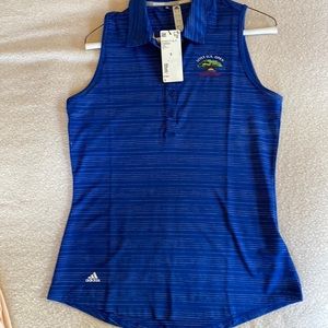Adidas Sleeveless Golf Shirt Sz S